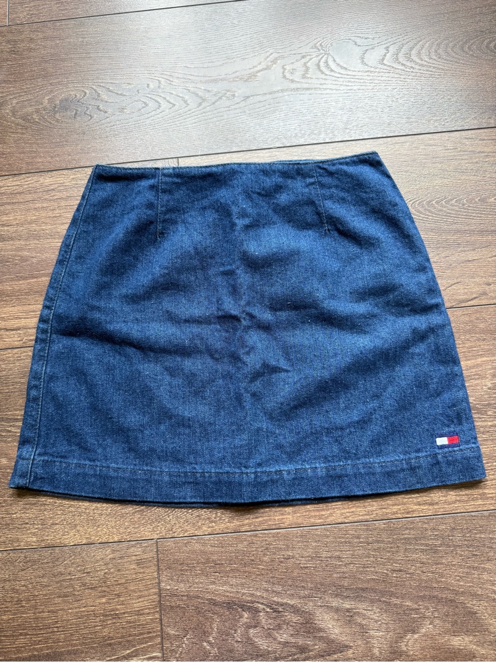 Vintage Tommy Hilfiger Dark Blue Denim Mini Skirt